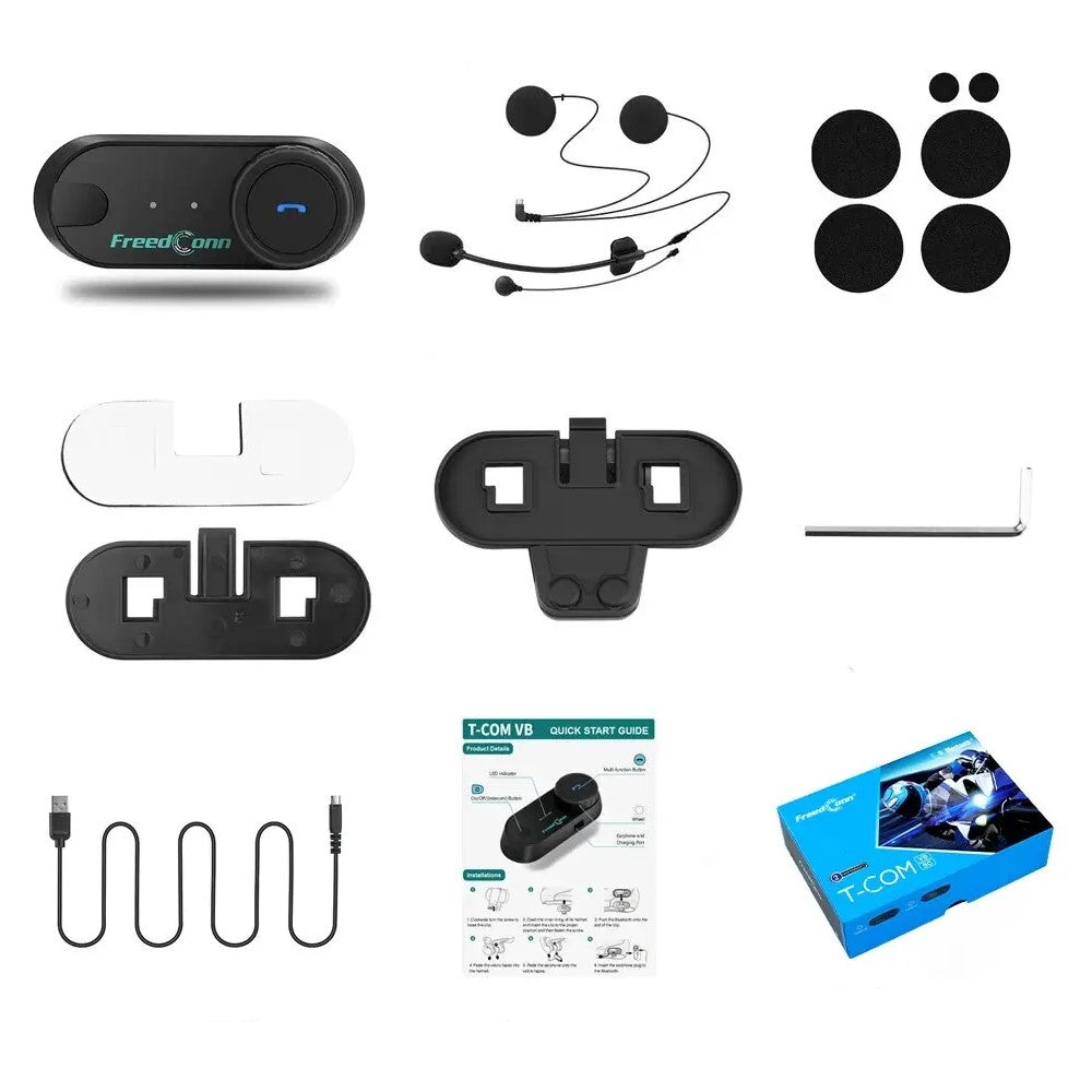 Freedcom Motorcycle Intercom Bluetooth Communication System