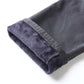 Gray Motorcycle Jeans with Fleece Lining for Men