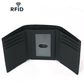 RFID Blocking Biker Wallet Durable Leather Slim Mens Wallet
