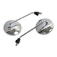Round Vintage Motorcycle and Scooter Mirrors Retro Style Side Mirrors Universal Fit
