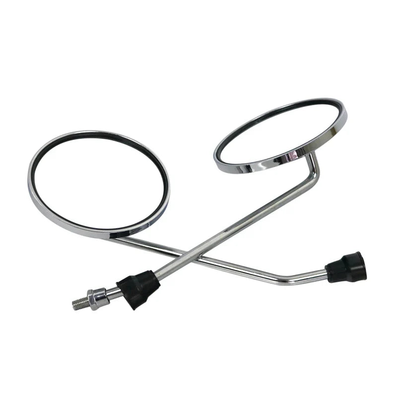 Round Vintage Motorcycle and Scooter Mirrors Retro Style Side Mirrors Universal Fit