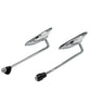 Round Vintage Motorcycle and Scooter Mirrors Retro Style Side Mirrors Universal Fit