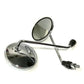 Round Vintage Motorcycle and Scooter Mirrors Retro Style Side Mirrors Universal Fit