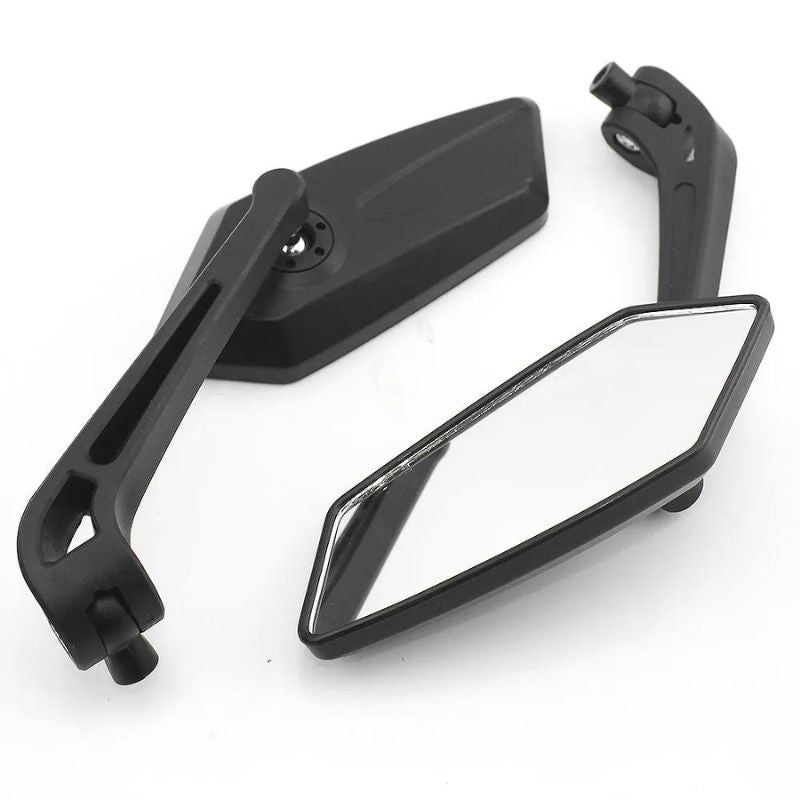 Supermoto Motorcycle Mirrors Adjustable Handlebar Rearview Side Mirrors for Motorbike