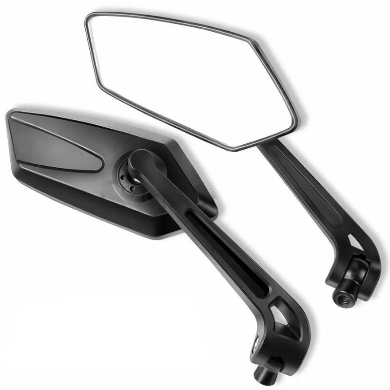 Supermoto Motorcycle Mirrors Adjustable Handlebar Rearview Side Mirrors for Motorbike