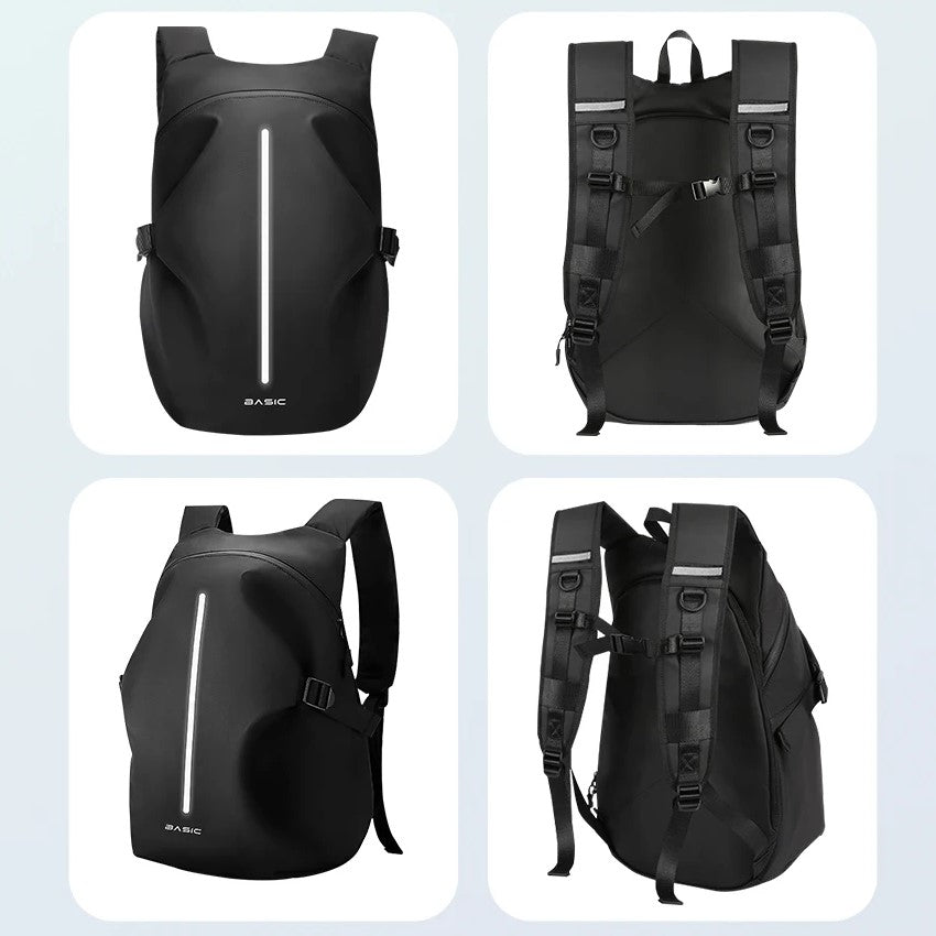 Motorcycle Backpack with Reflective Strip High Visibility Riding Bag