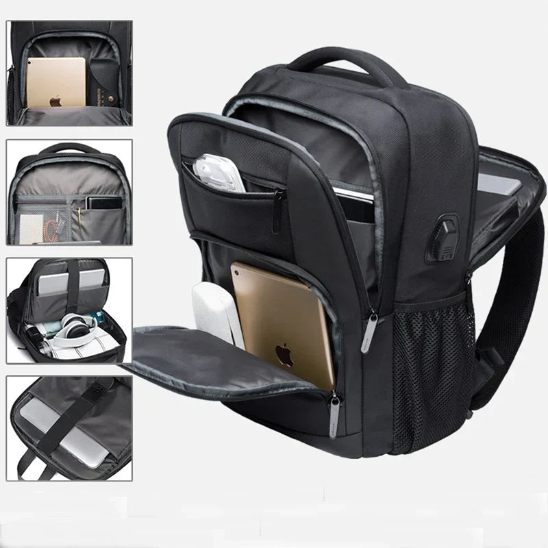 Large Capacity Motorcycle Backpack with USB Charging Port