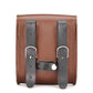 Brown Leather Motorcycle Saddlebag