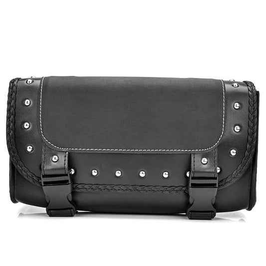 Riveted Motorcycle Fork Bag Saddlebag Tool Storage Durable Waterproof