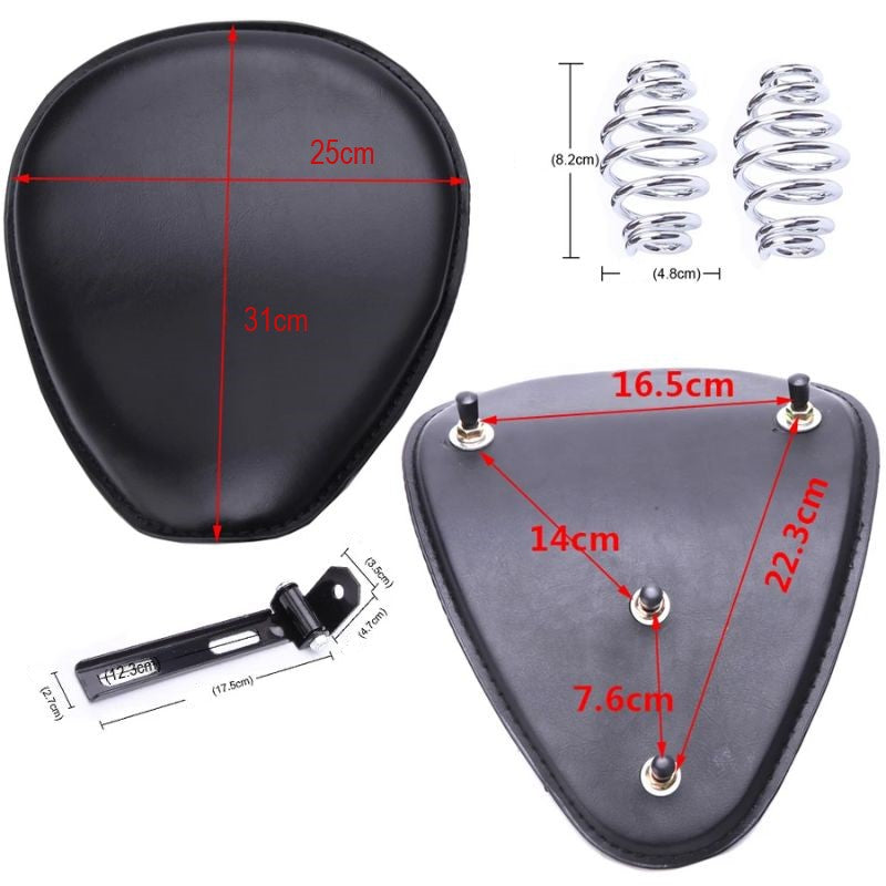Harley Style Spring Motorcycle Seat Comfortable Vintage Bobber Saddle