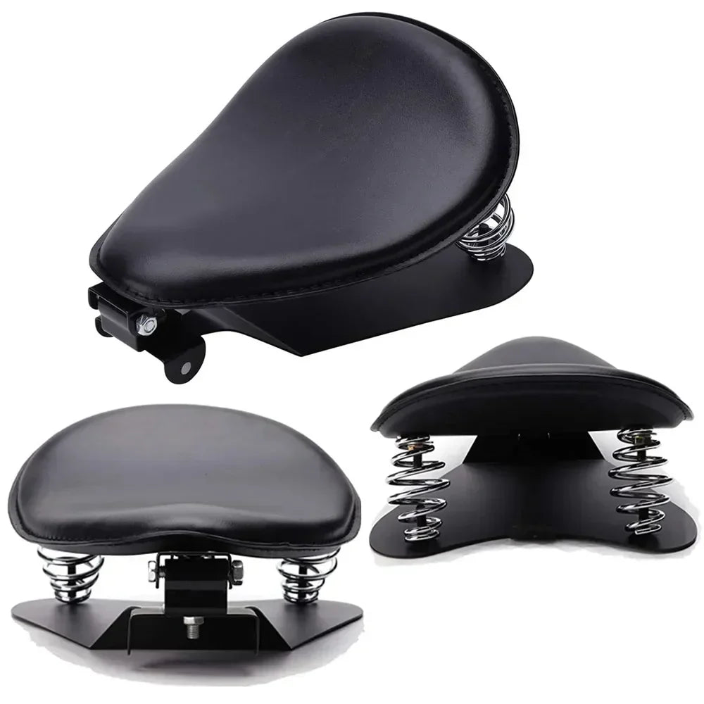Harley Style Spring Motorcycle Seat Comfortable Vintage Bobber Saddle