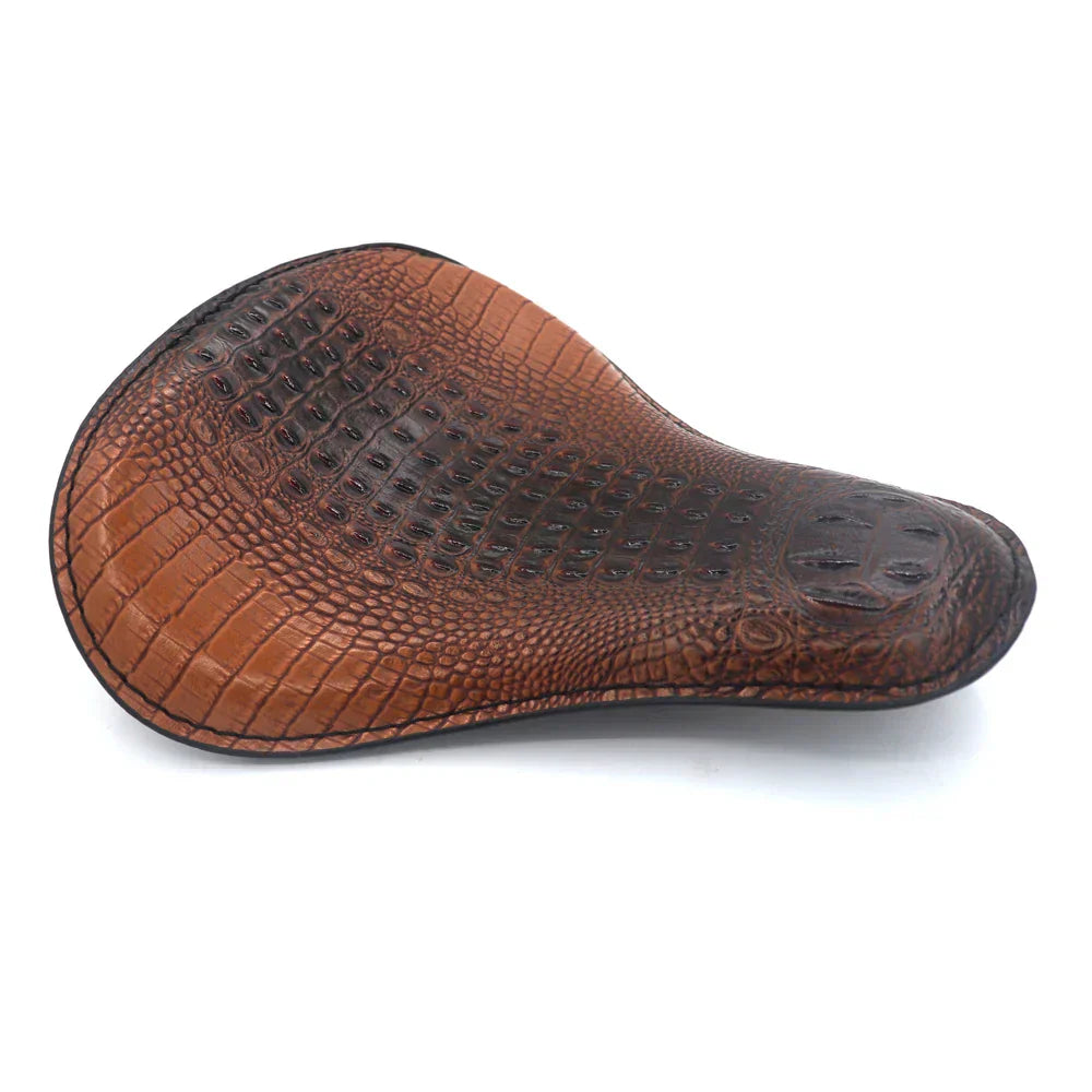 Brown Bobber Motorcycle Seat Comfortable Saddle for Cruiser Bikes