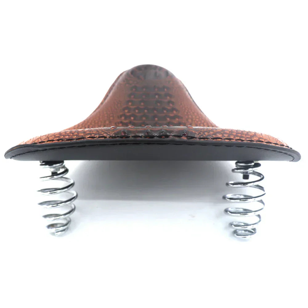 Brown Bobber Motorcycle Seat Comfortable Saddle for Cruiser Bikes
