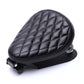 Black Leather Bobber Motorcycle Seat