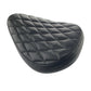 Black Leather Bobber Motorcycle Seat