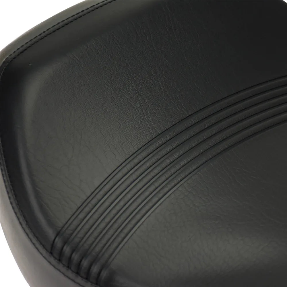 Black Leather Motorcycle Seat