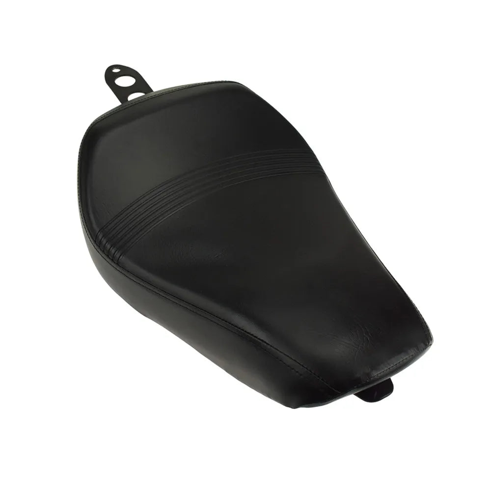 Black Leather Motorcycle Seat