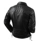 Mens Black Leather Biker Jacket Perfecto Style