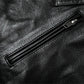 Mens Black Leather Biker Jacket Perfecto Style