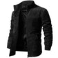 Mens Suede Leather Biker Jacket Slim Fit Motorcycle Coat