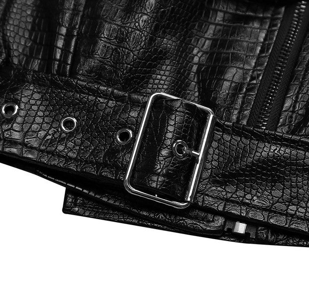 Womens Studded Biker Jacket Classic Leather Moto Perfecto