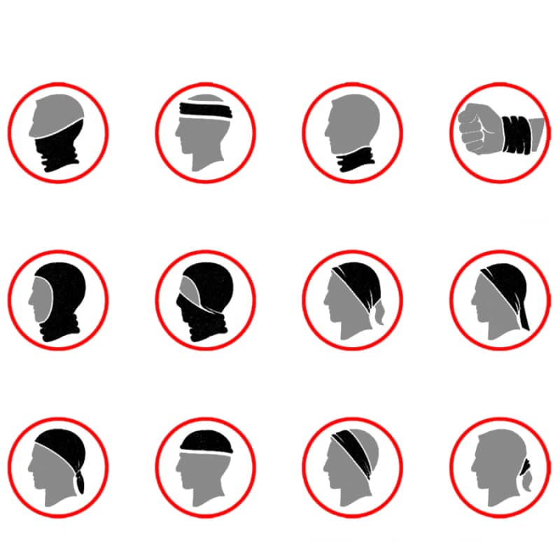 Motorcycle Neck Warmer Snake Scale Pattern