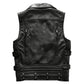 Mens Biker Leather Vest Harley Angel Road Motorcycle Jacket