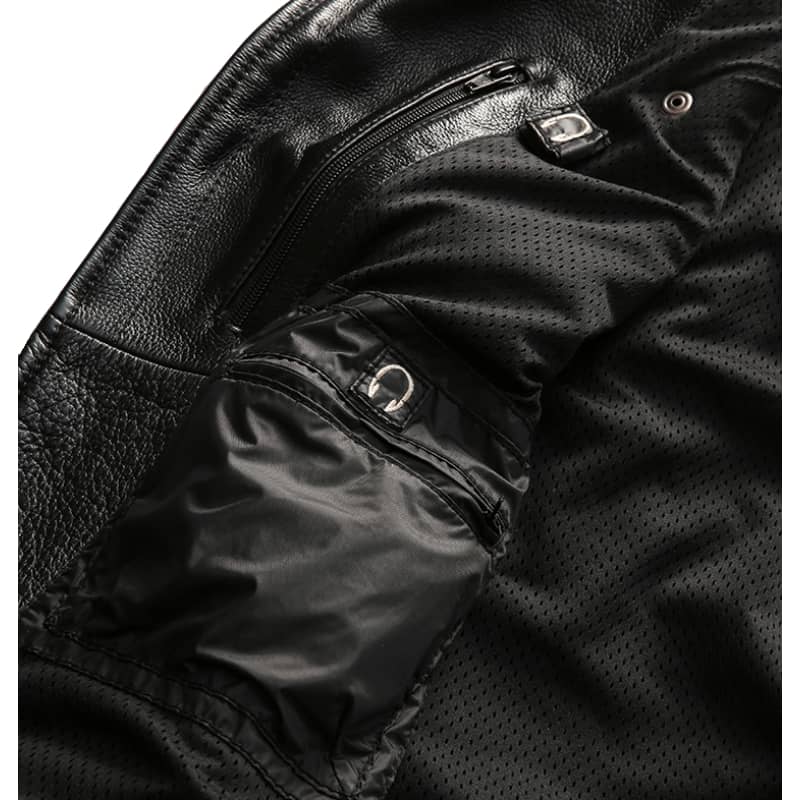 Mens Biker Leather Vest Harley Angel Road Motorcycle Jacket