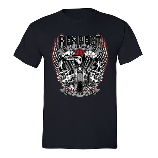 Motorcycle T-Shirt Respect Biker Shirt Moto Tee