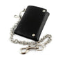 Fast Motorcycle Wallet Mens Biker Leather Wallet with Chain