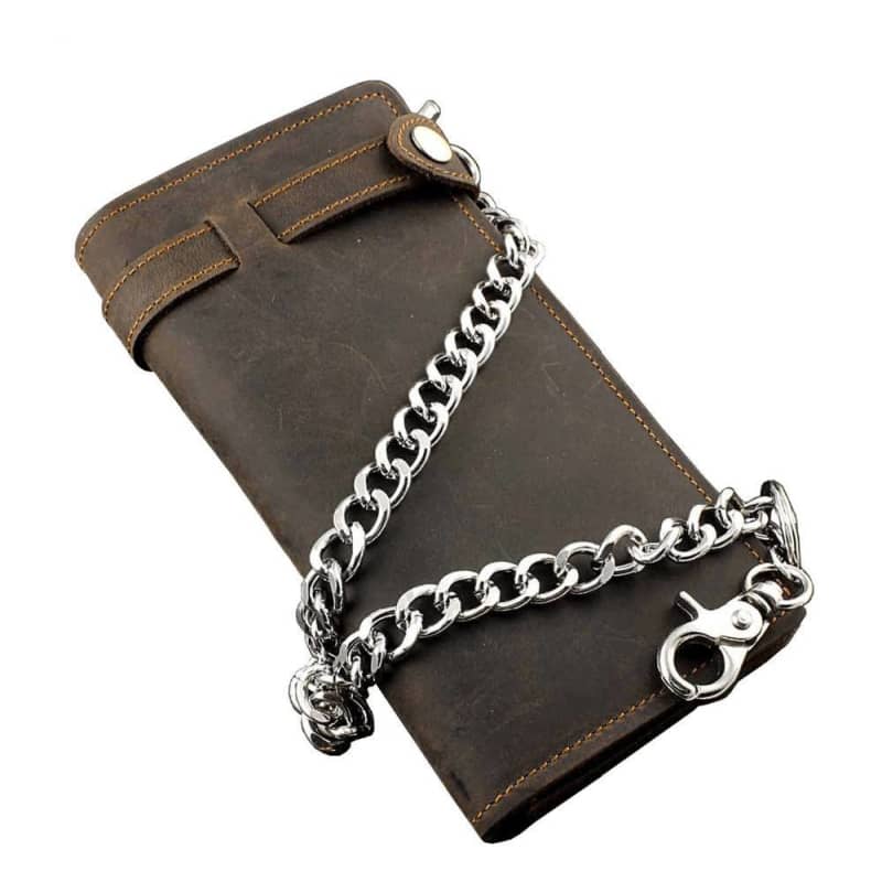 Sarason Biker Leather Wallet for Men RFID Blocking Durable USA Made