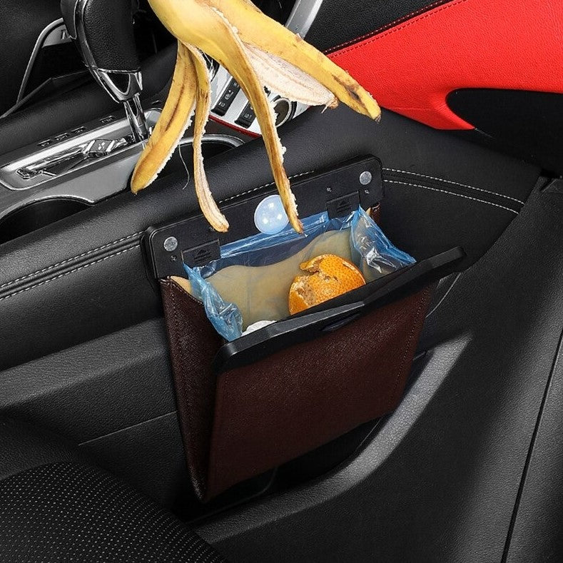 Removable Car Trash Can Small Portable Vehicle Garbage Bin