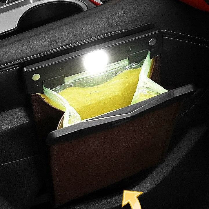 Removable Car Trash Can Small Portable Vehicle Garbage Bin