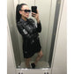 Womens Biker Jacket Struggle Leather Motorcycle Coat