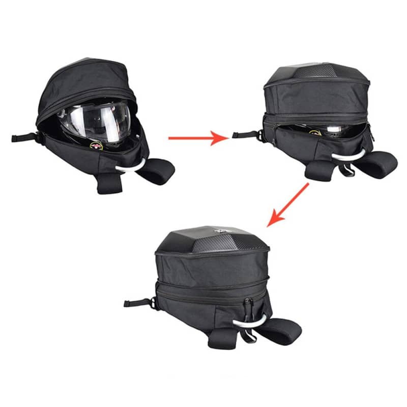 Hard Shell Motorcycle Backpack Motorbike Riding Bag Durable Protective Gear