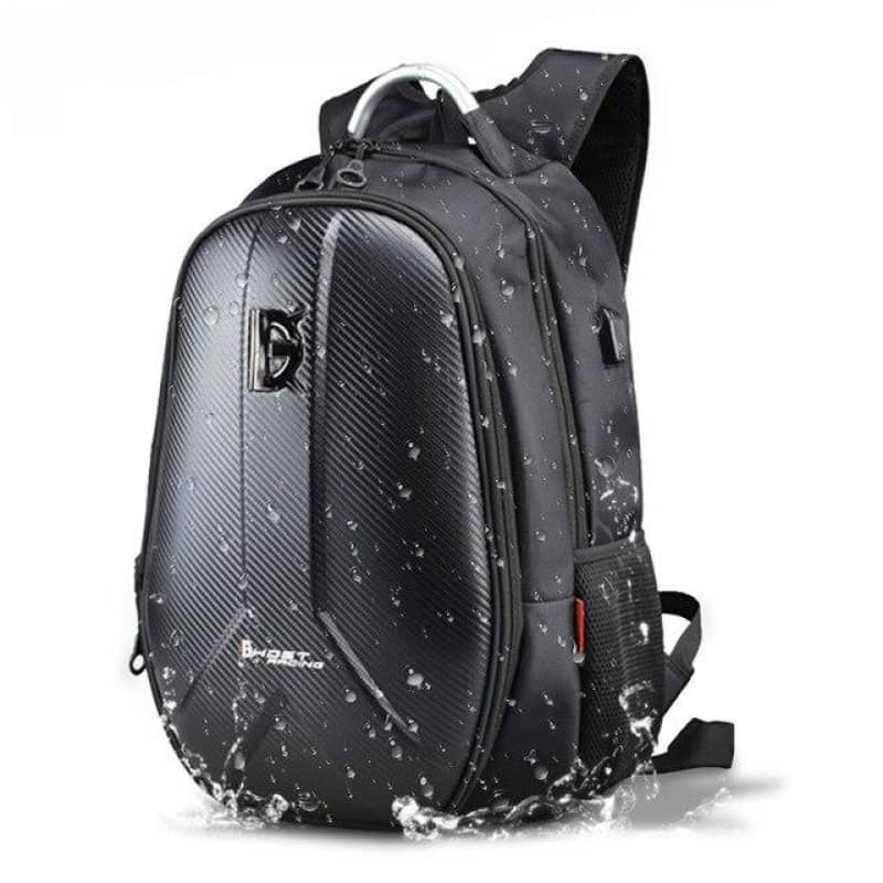 Hard Shell Motorcycle Backpack Motorbike Riding Bag Durable Protective Gear