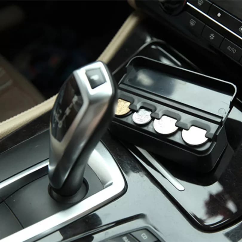 Car Coin Organizer Holder Tray for Vehicle Dashboard Storage