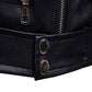 Mens Biker Jacket Rodil Leather Motorcycle Coat