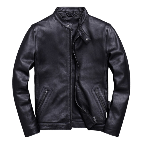 Mens Biker Jacket El Diablo Motorcycle Leather Style